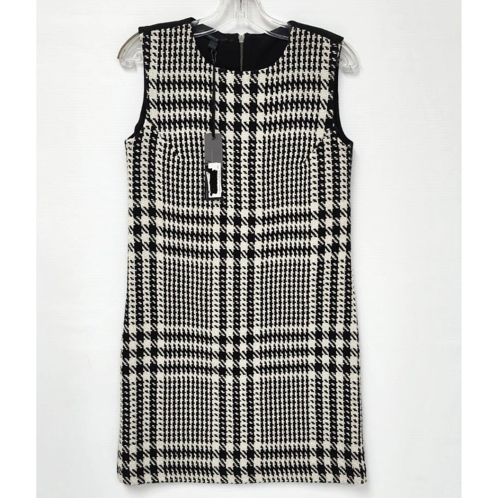 Katherine Women's Black & White Wool Midi Dress Size 4